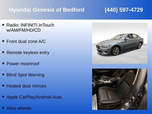 Used 2020 INFINITI Q50 Luxe w/ Cargo Package RWD image 7