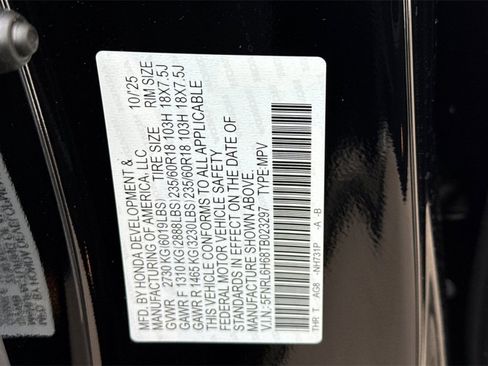 New 2026 Honda Odyssey EX-L image 34