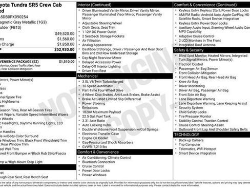 Used 2023 Toyota Tundra SR5 w/ SR5 Convenience Package image 5