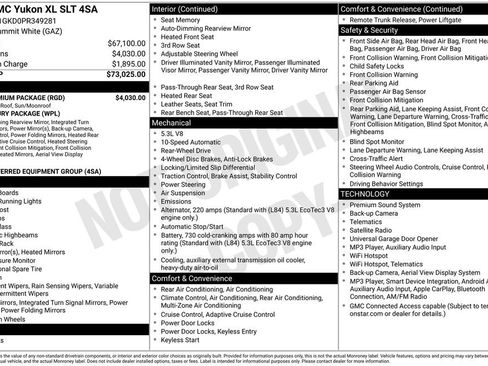 Used 2023 GMC Yukon XL SLT w/ SLT Premium Package RWD image 2