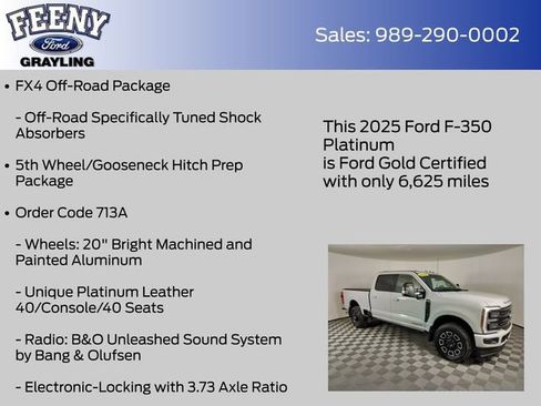 Certified 2025 Ford F350 Platinum AWD/4WD image 13