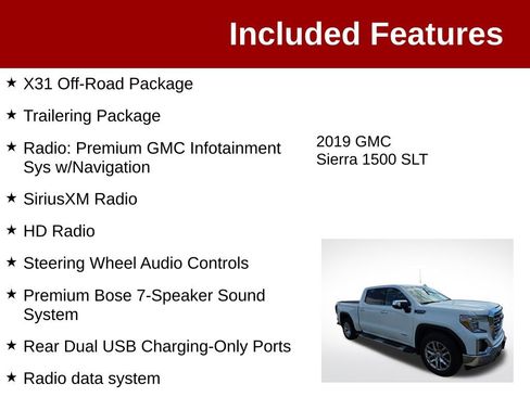 Used 2019 GMC Sierra 1500 SLT w/ SLT Premium Plus Package AWD/4WD image 4