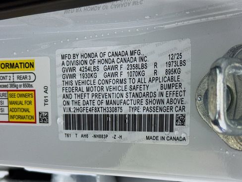 New 2026 Honda Civic Sport image 38