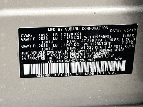 Used 2019 Subaru Outback 2.5i Limited w/ Popular Package #2 AWD/4WD image 34