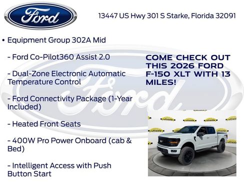 New 2026 Ford F150 XLT w/ Equipment Group 302A MID AWD/4WD image 25