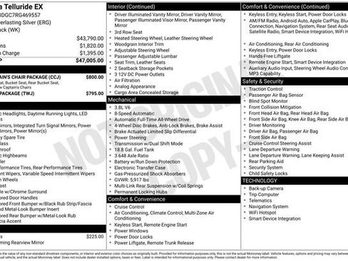 Used 2024 Kia Telluride EX w/ EX Captain's Chair Package AWD/4WD image 11