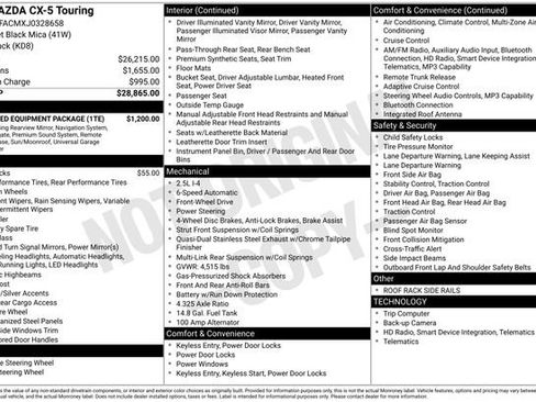 Used 2018 MAZDA CX-5 Touring w/ Preferred Equipment Package FWD image 8