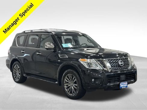 Used 2019 Nissan Armada Platinum w/ Captain's Chairs Package AWD/4WD image 1