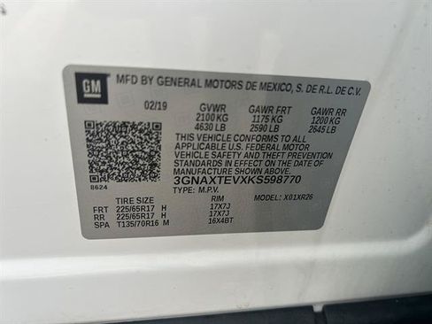 Certified 2019 Chevrolet Equinox LT w/ LPO, Cargo Package AWD/4WD image 14
