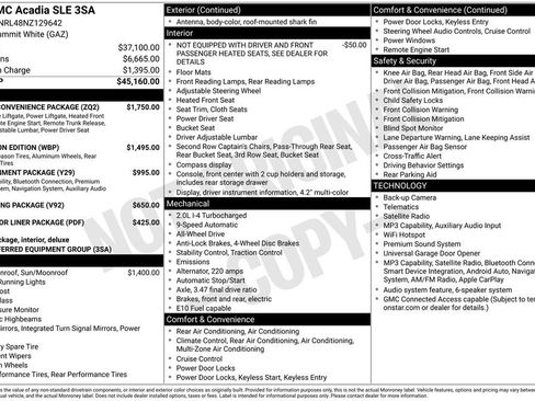 Used 2022 GMC Acadia SLE w/ Driver Convenience Package AWD/4WD image 2