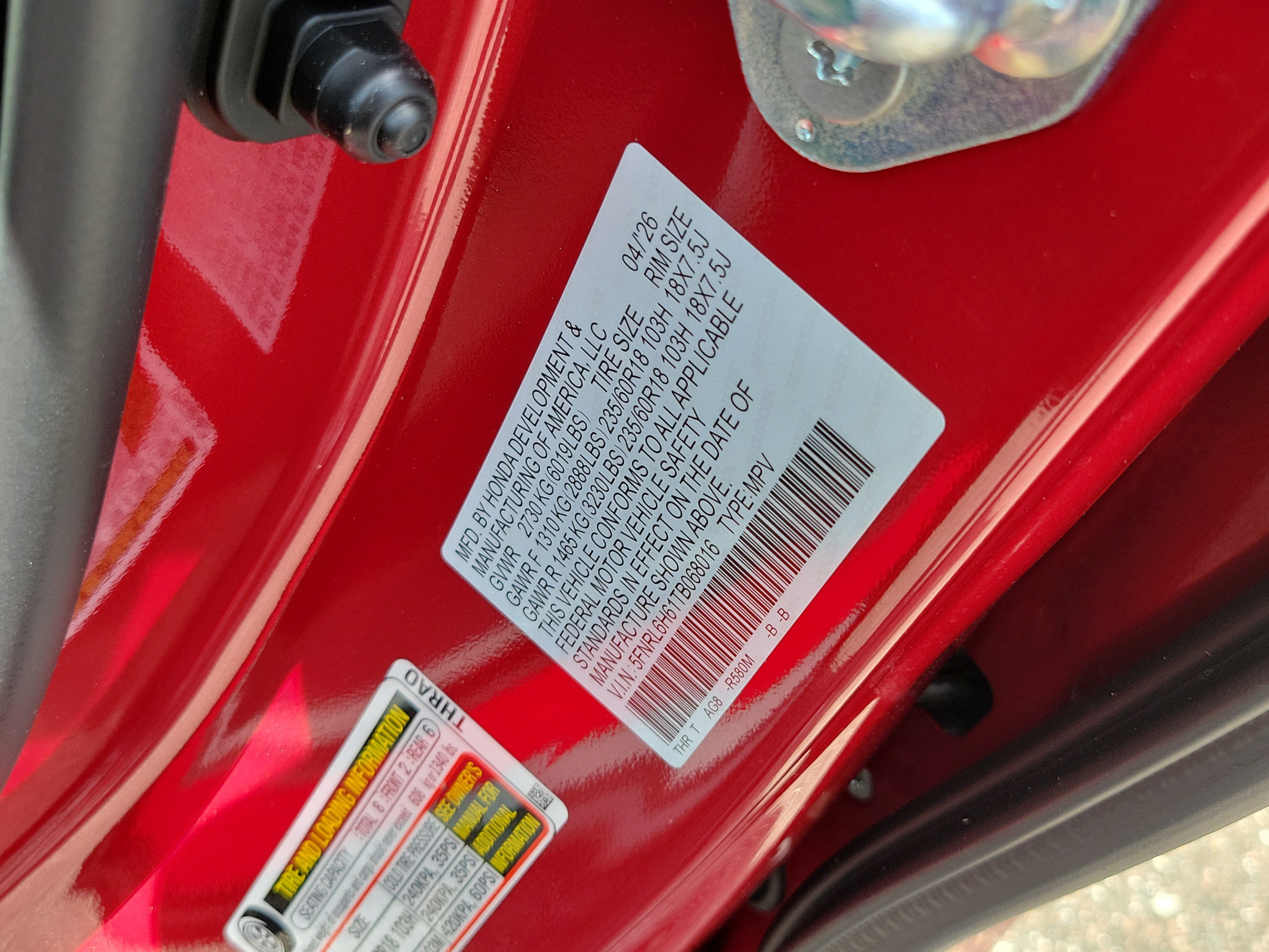 New 2026 Honda Odyssey EX-L image 34