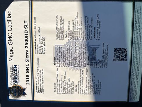 Used 2018 GMC Sierra 2500 SLT w/ Duramax Plus Package image 34