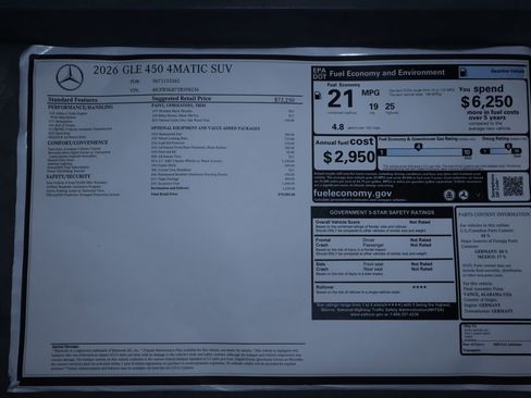 New 2026 Mercedes-Benz GLE 450 GLE 450 image 9
