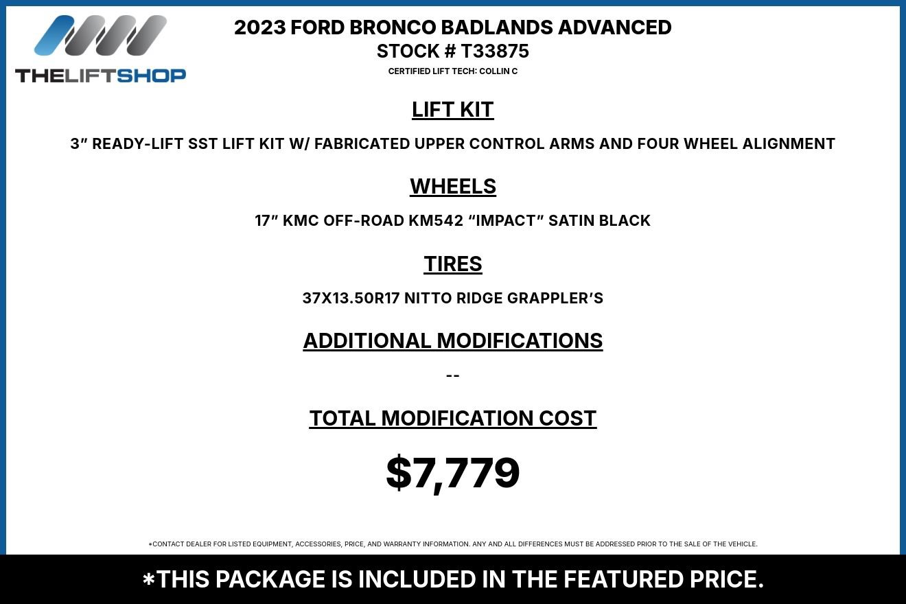 Used 2023 Ford Bronco Badlands AWD/4WD image 2