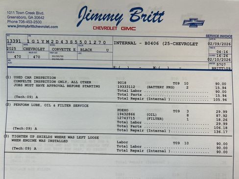 Used 2025 Chevrolet Corvette E-Ray image 18