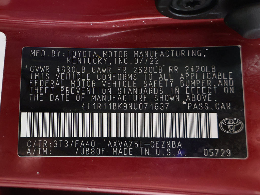 Used 2022 Toyota Camry LE w/ Convenience Package AWD/4WD image 47