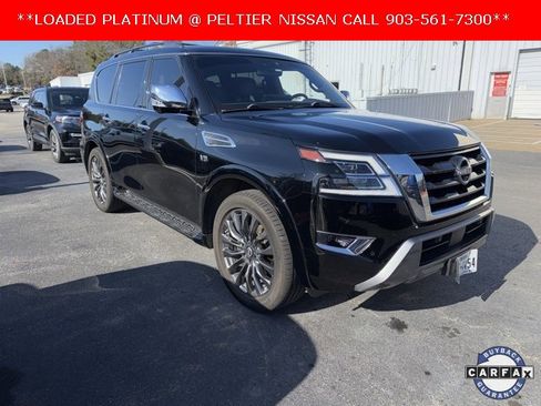 Certified 2022 Nissan Armada Platinum w/ Captain's Chairs Package image 1