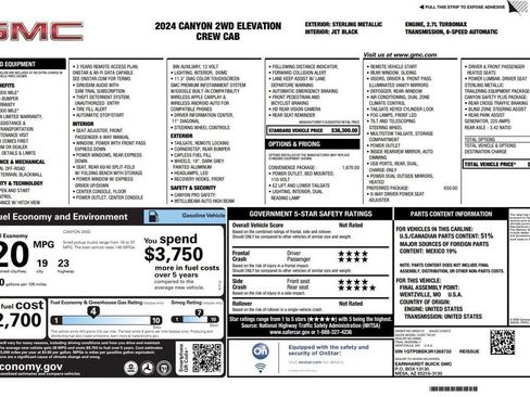 Used 2024 GMC Canyon Elevation w/ Convenience Package RWD image 3