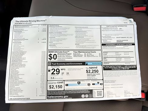 New 2026 BMW X3 xDrive30i w/ Premium Package AWD/4WD image 25