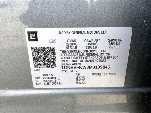 Used 2021 Chevrolet Traverse LS w/ LPO, Floor Liner Package image 36