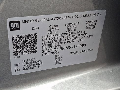 Used 2024 Chevrolet Silverado 1500 Custom Trail Boss AWD/4WD image 27