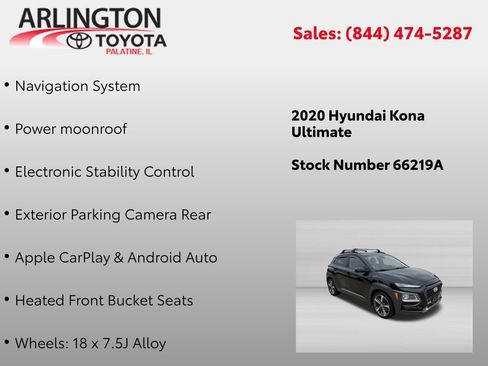 Used 2020 Hyundai Kona Ultimate AWD/4WD image 2
