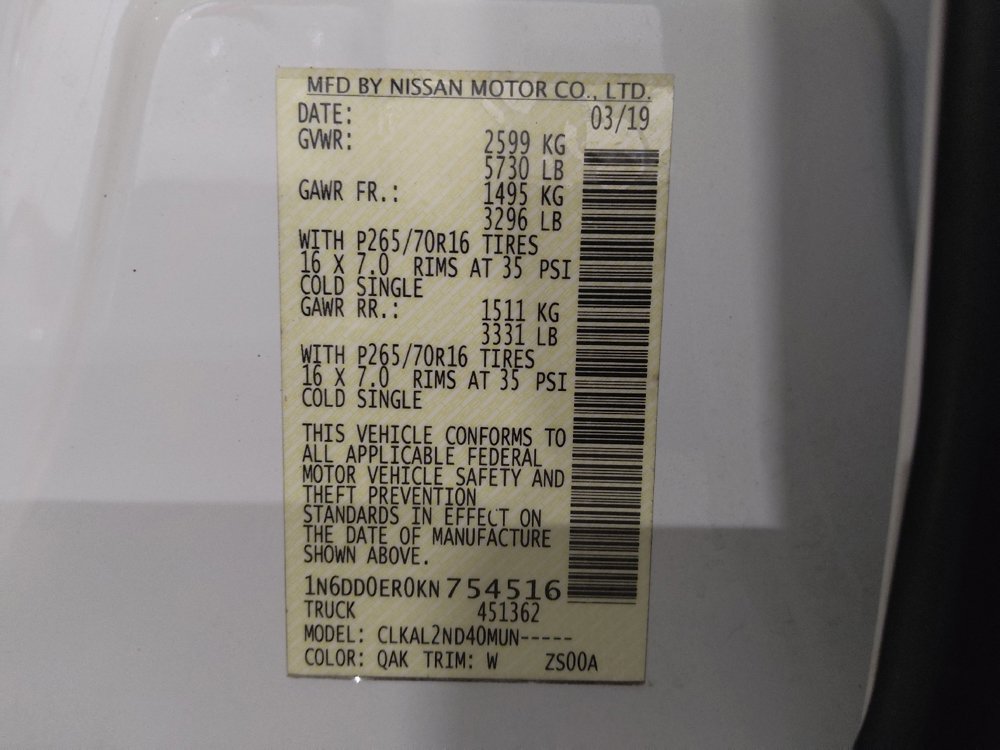 Used 2019 Nissan Frontier SV RWD image 33
