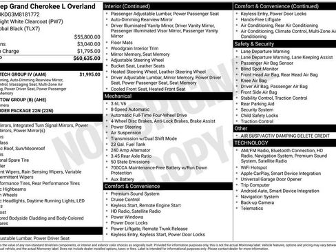 Used 2021 Jeep Grand Cherokee L Overland w/ Luxury Tech Group IV image 16