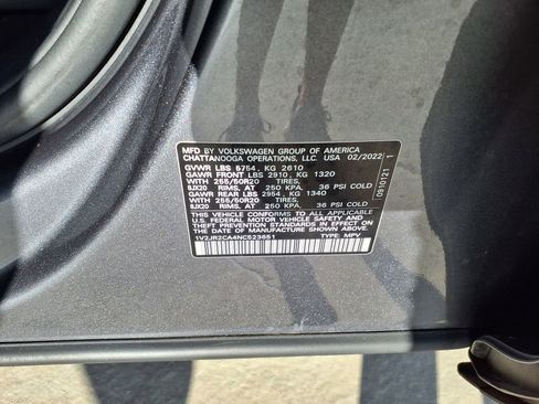 Used 2022 Volkswagen Atlas SE w/ Panoramic Sunroof Package FWD image 38