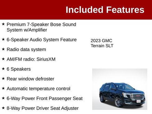 Used 2023 GMC Terrain SLT w/ Infotainment Package II AWD/4WD image 4