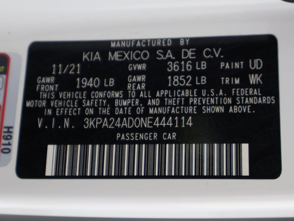 Used 2022 Kia Rio LX FWD image 44