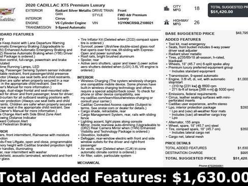 Used 2020 Cadillac XT5 Premium Luxury image 3