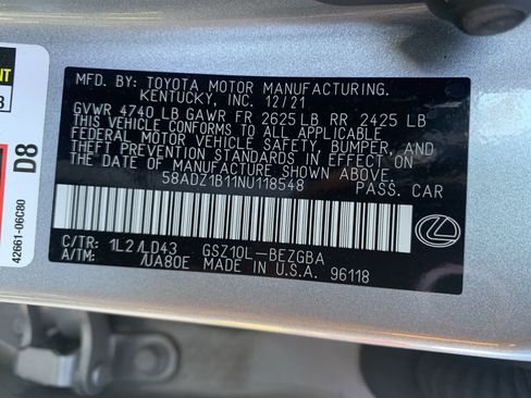 Used 2022 Lexus ES 350 w/ Premium Package image 36