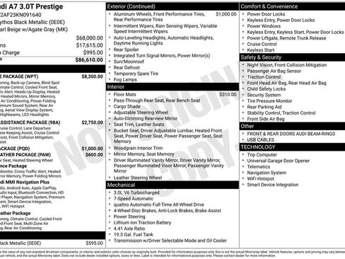 Used 2019 Audi A7 3.0T Prestige w/ Prestige Package image 33