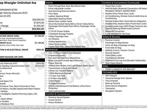 Used 2022 Jeep Wrangler Unlimited Sahara w/ Cold Weather Group image 41