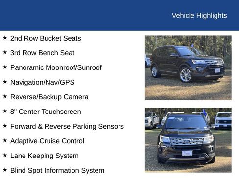 Certified 2018 Ford Explorer XLT w/ Equipment Group 202A image 24