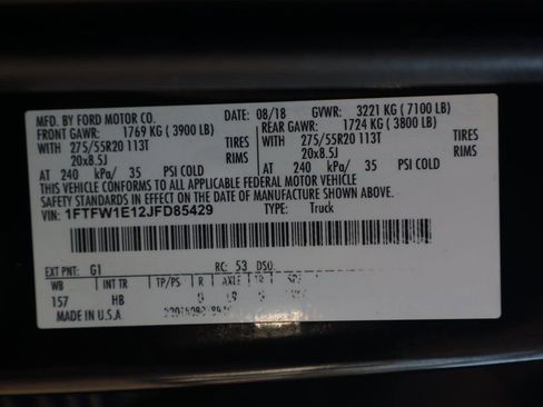 Used 2018 Ford F150 Lariat w/ Equipment Group 502A Luxury AWD/4WD image 59