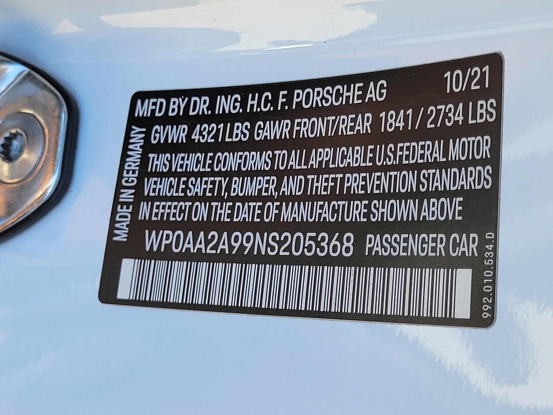 Certified 2022 Porsche 911 Carrera RWD image 34