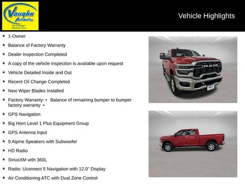 Used 2026 RAM 2500 Big Horn AWD/4WD image 2