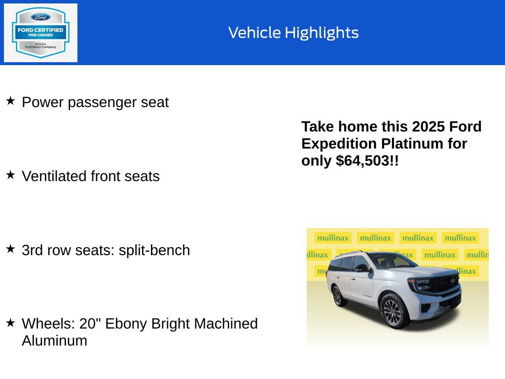 Used 2025 Ford Expedition Platinum AWD/4WD image 20