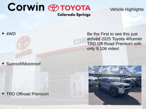 Used 2025 Toyota 4Runner TRD Off-Road Premium AWD/4WD image 4