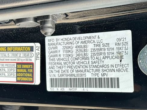 Used 2022 Honda CR-V Touring image 36