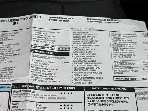 Used 2022 GMC Sierra 1500 SLT w/ SLT Premium Plus Package image 47