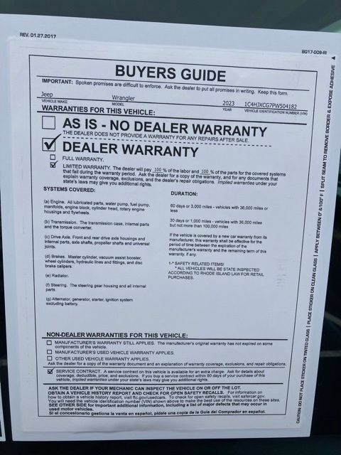 Used 2023 Jeep Wrangler Rubicon w/ Cold Weather Group AWD/4WD image 44