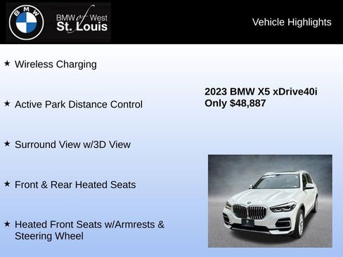 Used 2023 BMW X5 xDrive40i w/ Premium Package image 24
