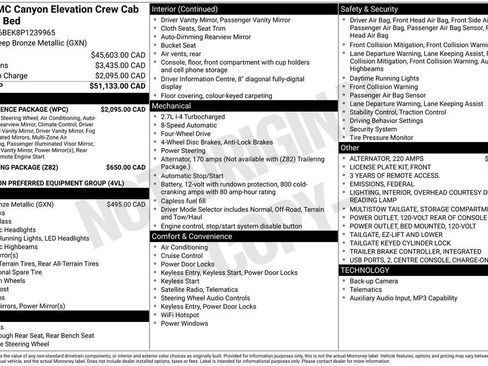 Used 2023 GMC Canyon Elevation w/ Convenience Package AWD/4WD image 39
