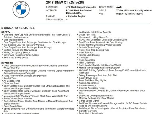 Used 2017 BMW X1 xDrive28i AWD/4WD image 17
