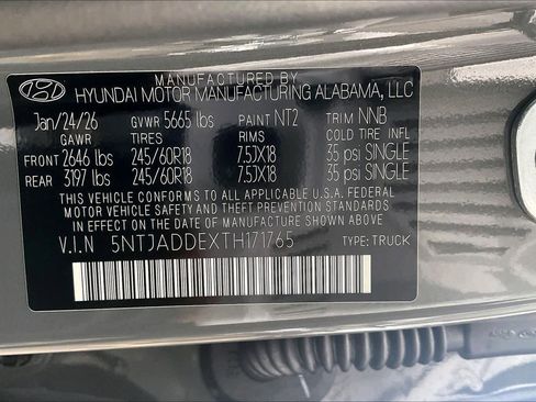 Certified 2026 Hyundai Santa Cruz SE AWD/4WD image 34