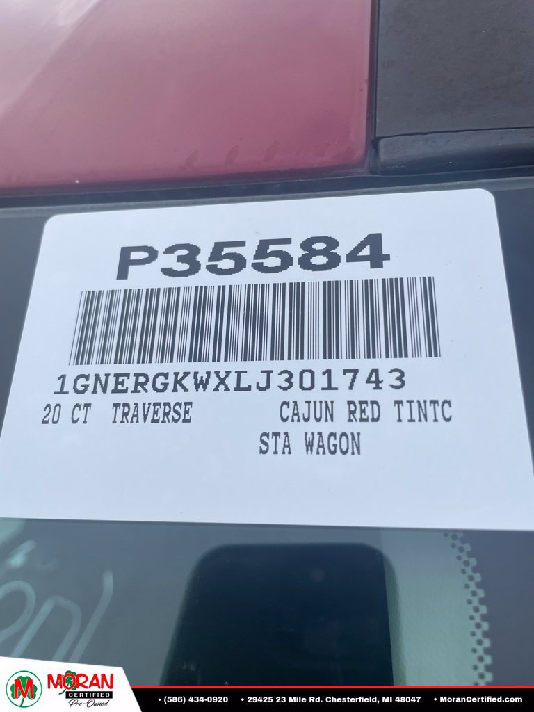 Used 2020 Chevrolet Traverse LT FWD image 17