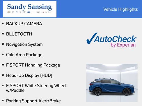 Used 2023 Lexus RX 350 F Sport w/ Cold Area Package AWD/4WD image 7